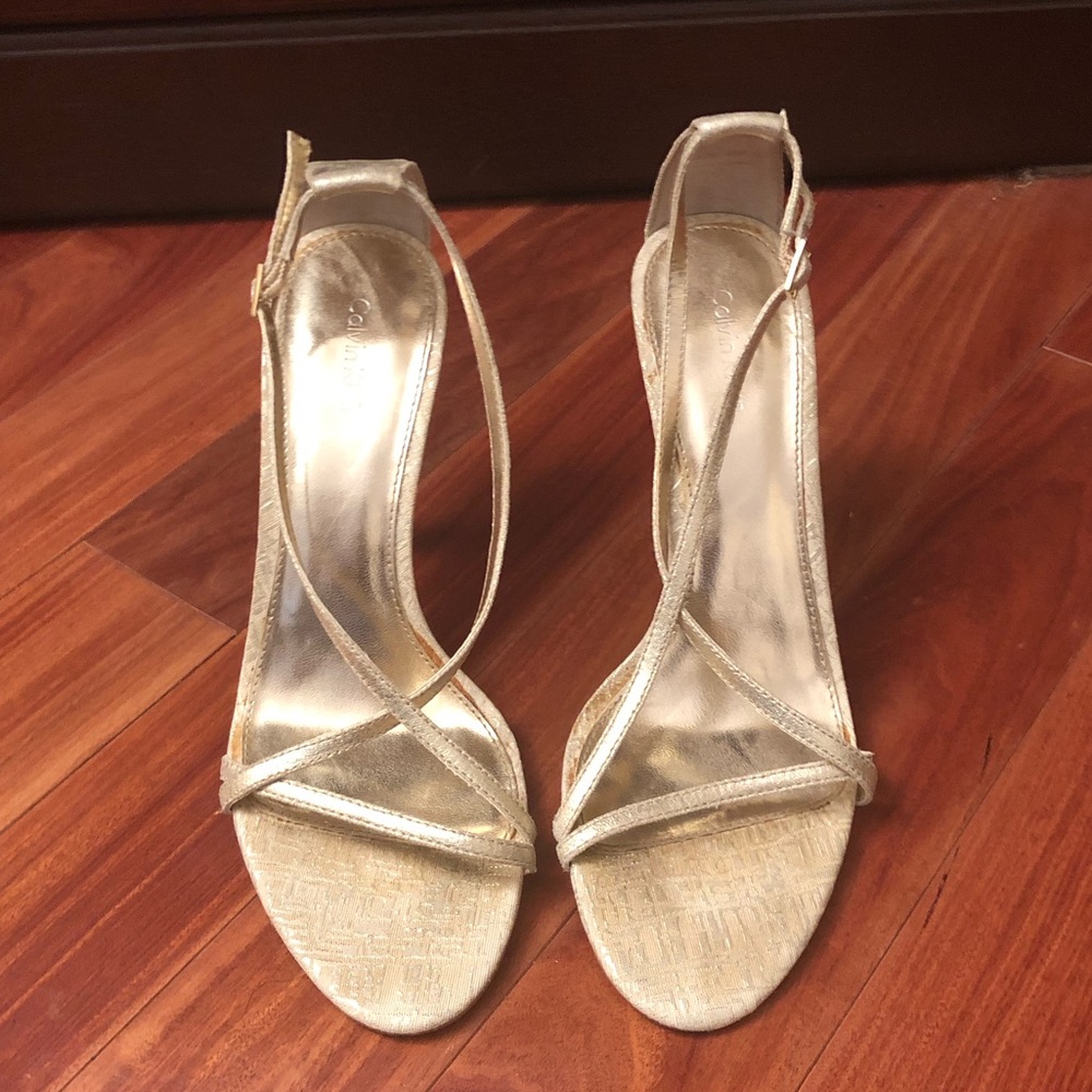 Calvin Klein Gold Sandals